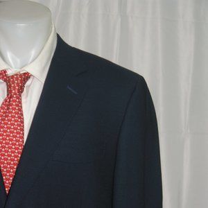 Canali 1934 Recent Blue Woven Travel Water Resistant Two Button Sport Coat 52R